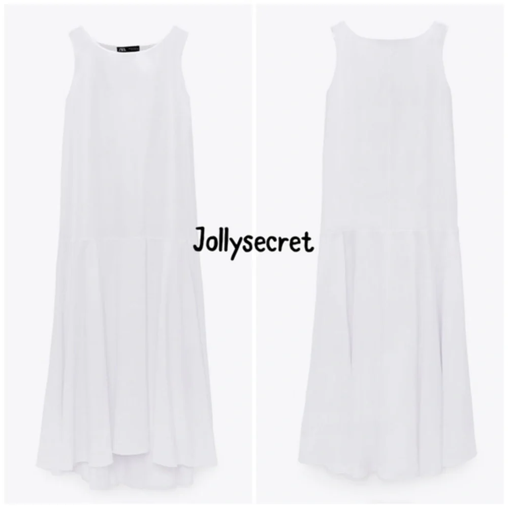 NEW Zara voluminous poplin white dress - Picture 3 of 5